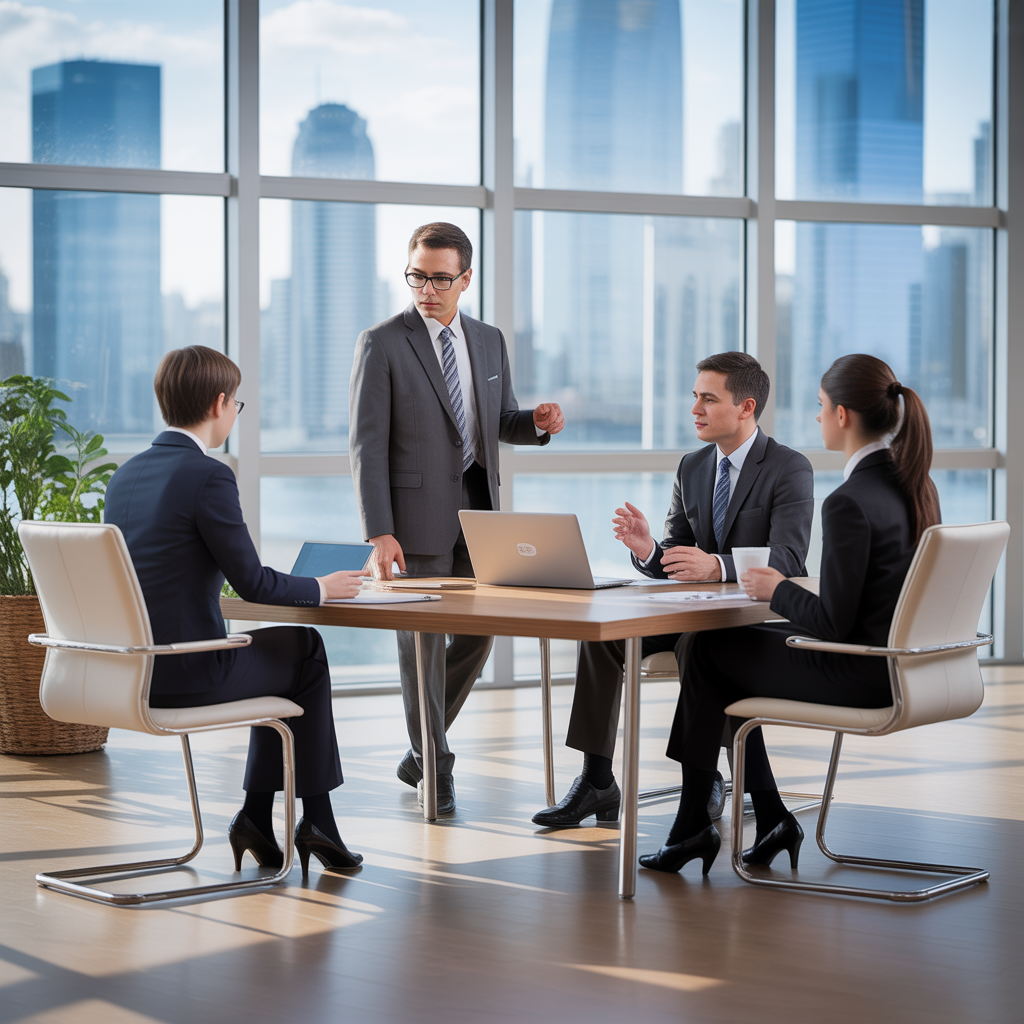 Consultant BusinessBoost présentant une stratégie
